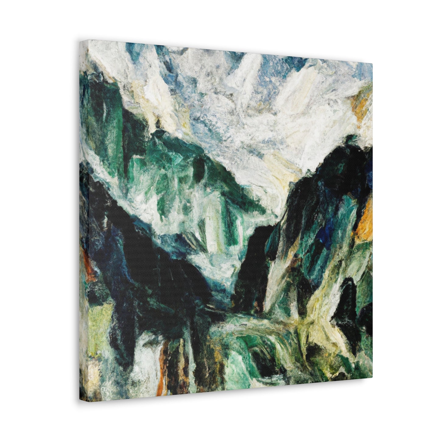 "Mountains in Moonlight Glow" - Canvas