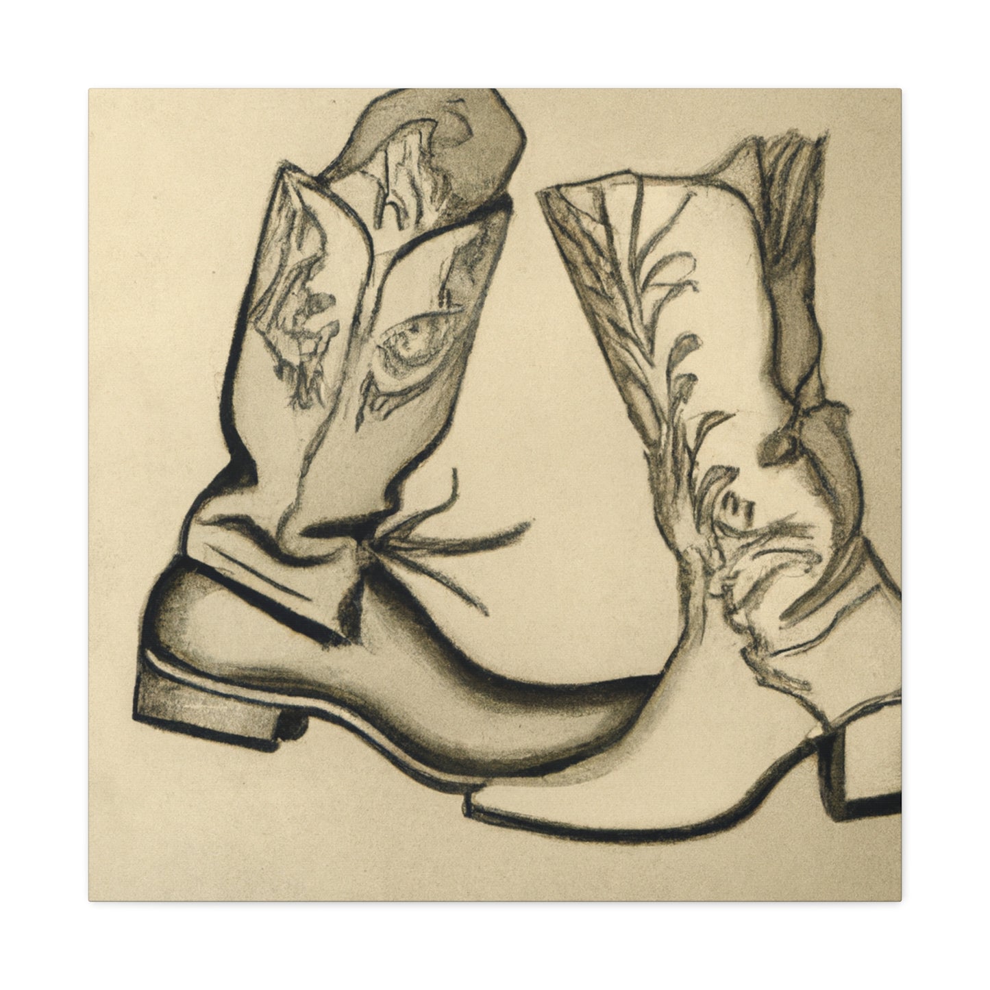 Boots in the Rococo - Canvas