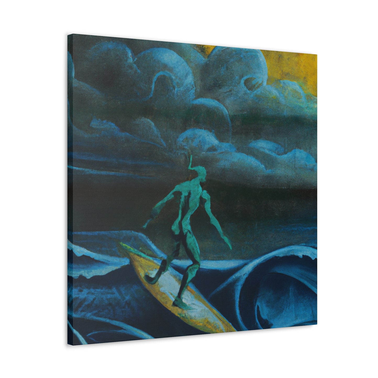 "Surfer on a Wave" - Canvas