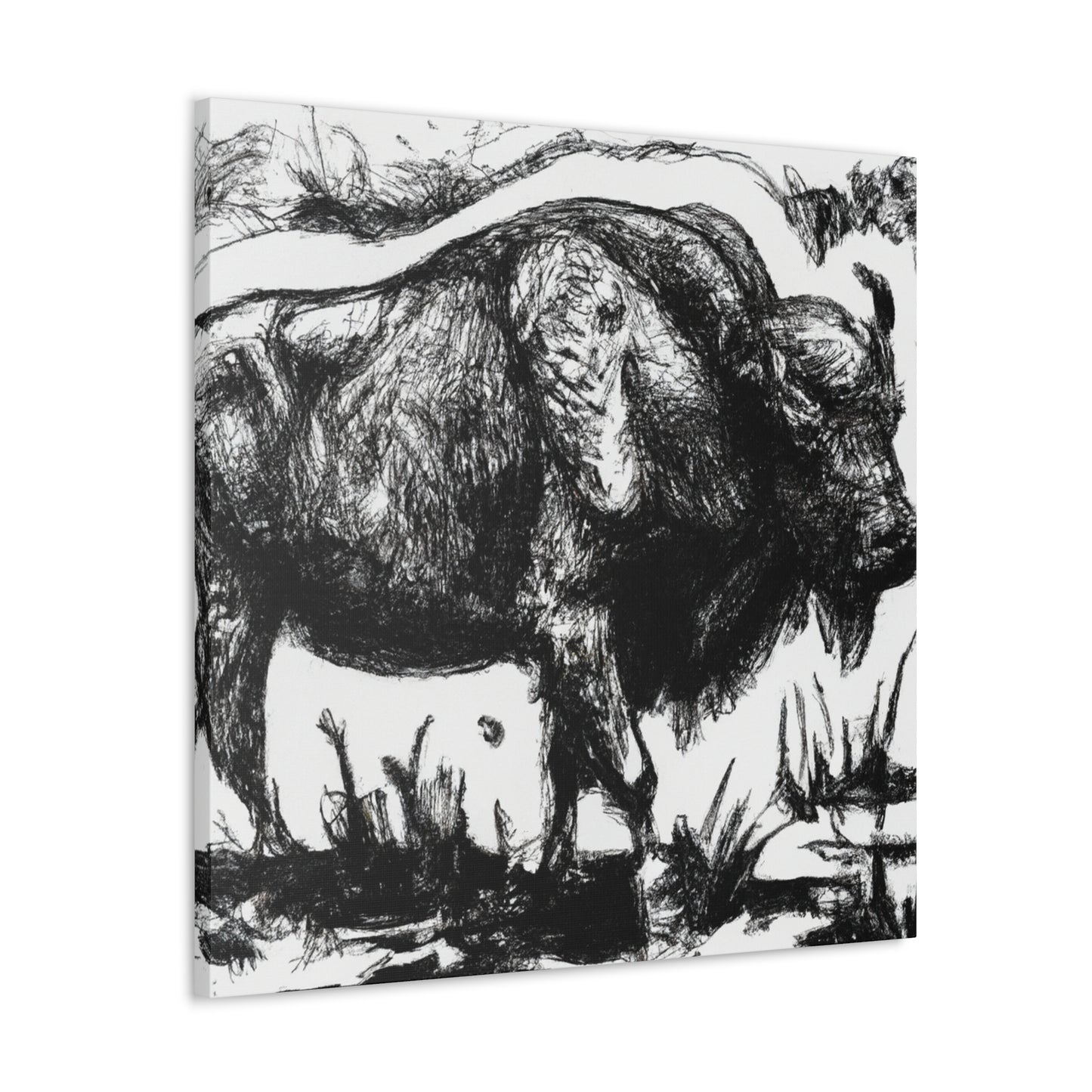 "Bison of the Prairie" - Canvas