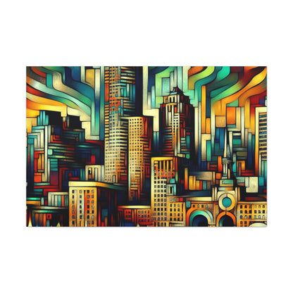 "Urban Hues Unleashed" - Canvas