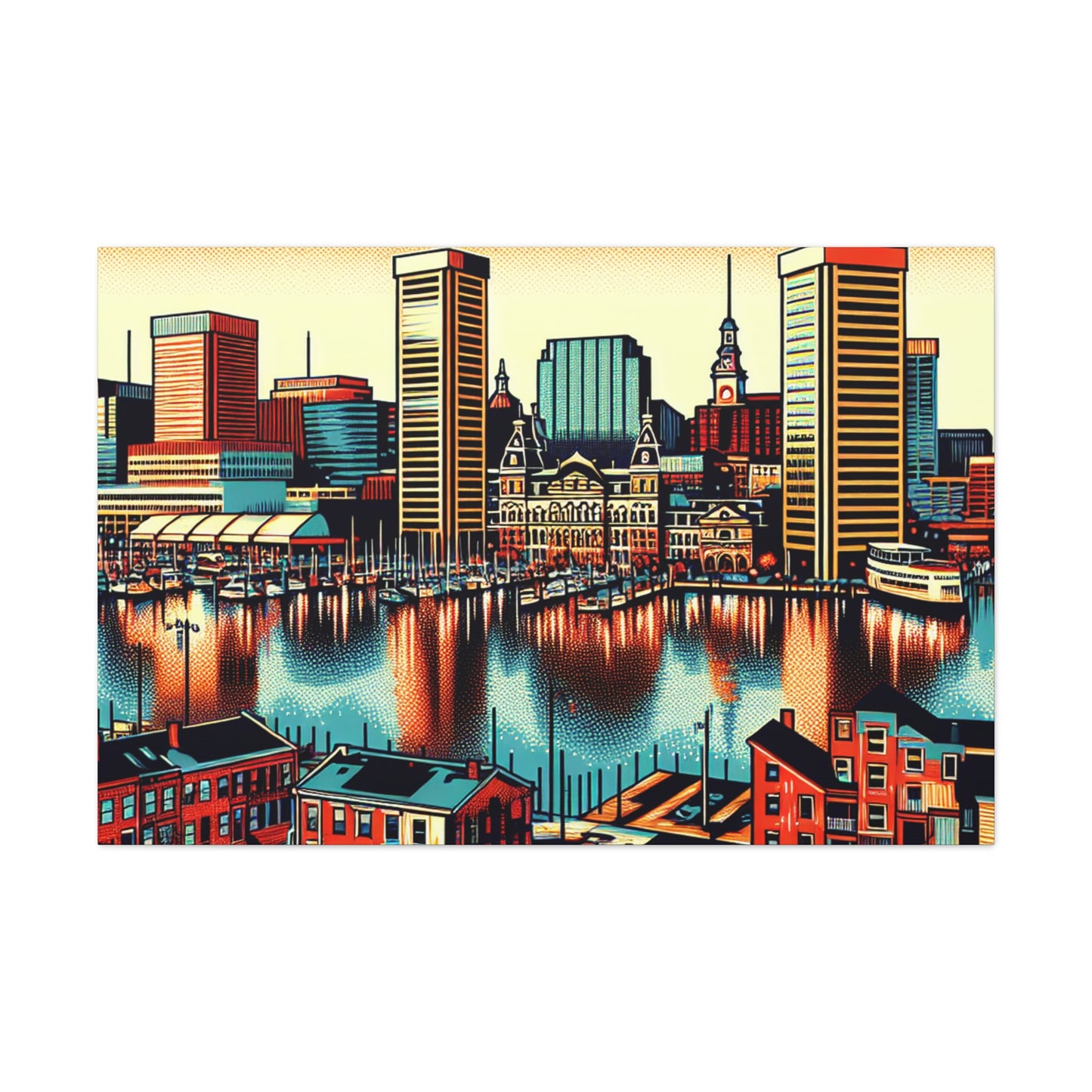 "Baltimore Buzzin' Brightly" - Canvas