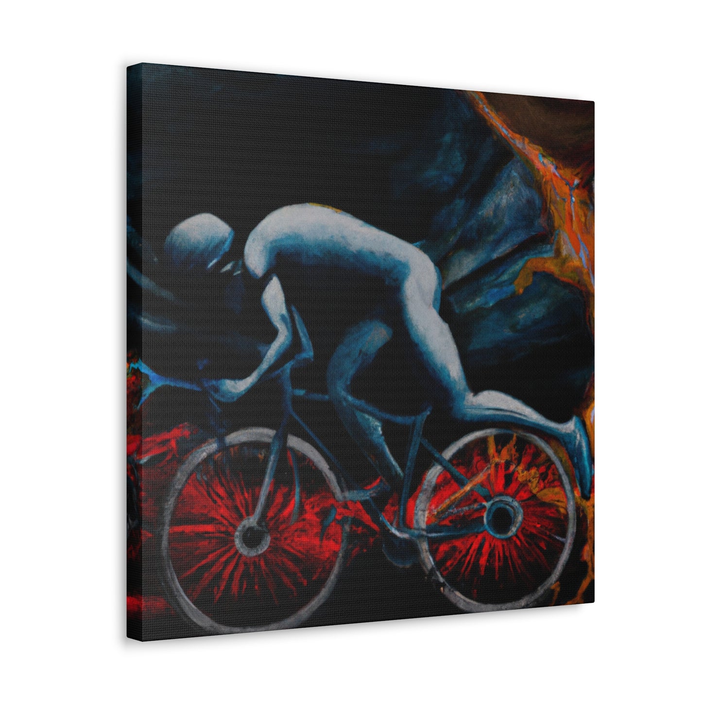 "Biking Through Dreamspace" - Canvas