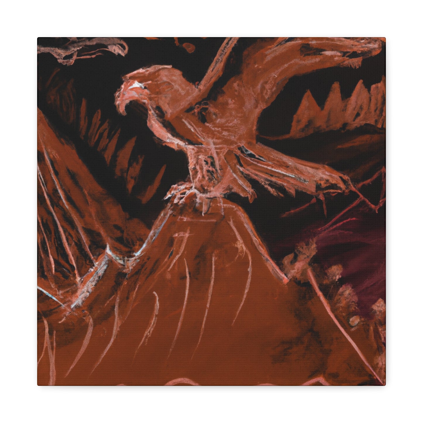 "Golden Eagle Triumphant" - Canvas