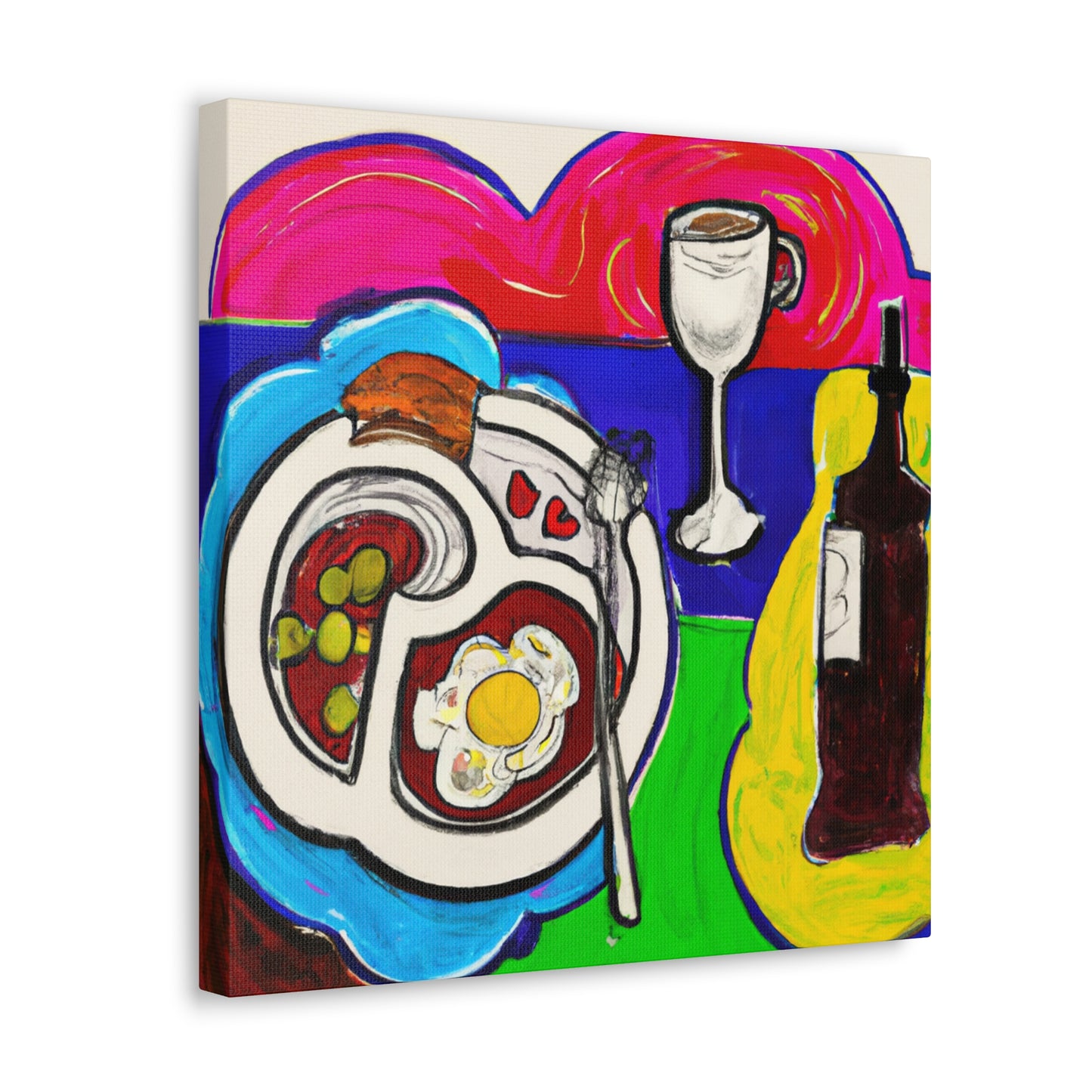 Dinner Table Delight - Canvas