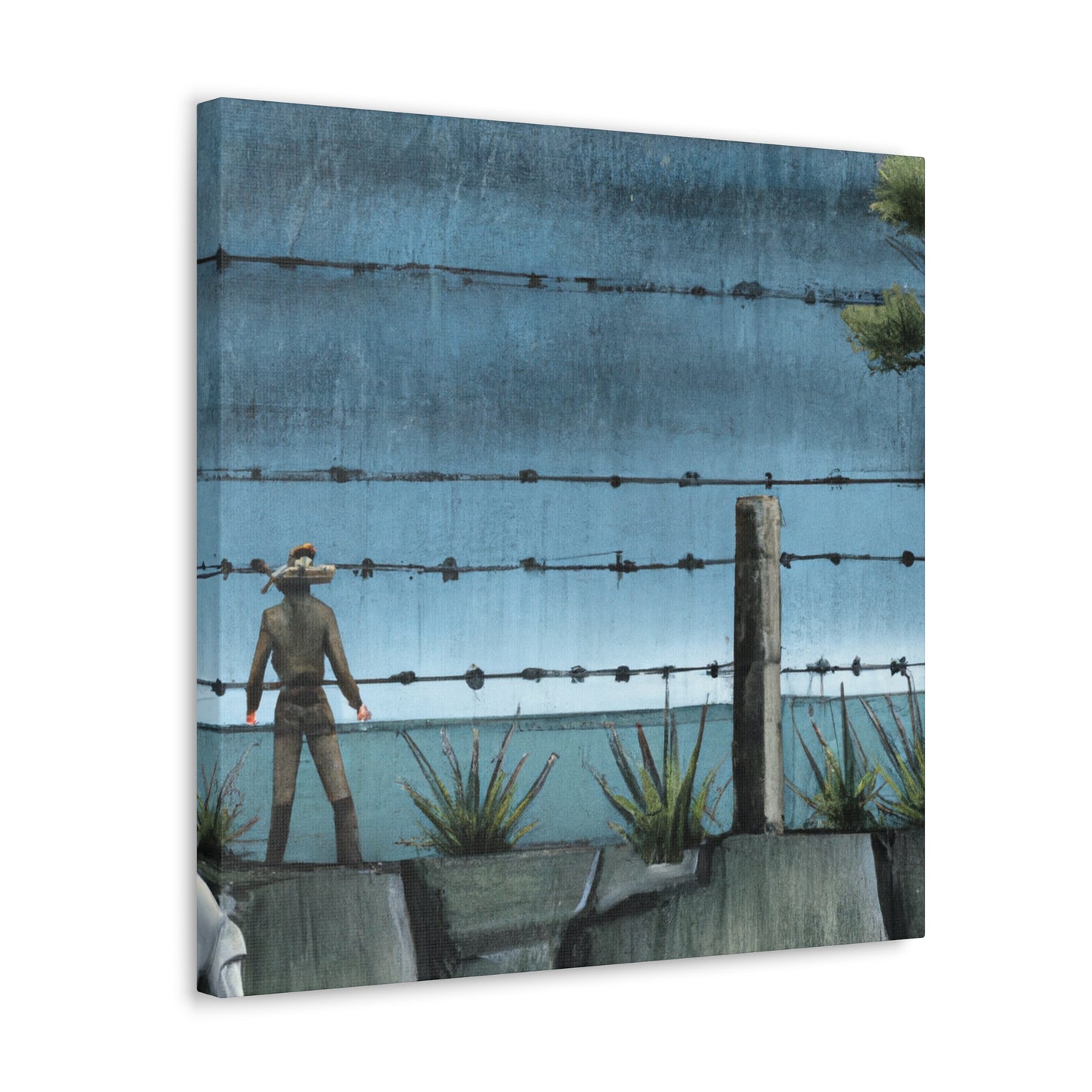 Barbed Wire Majesty. - Canvas