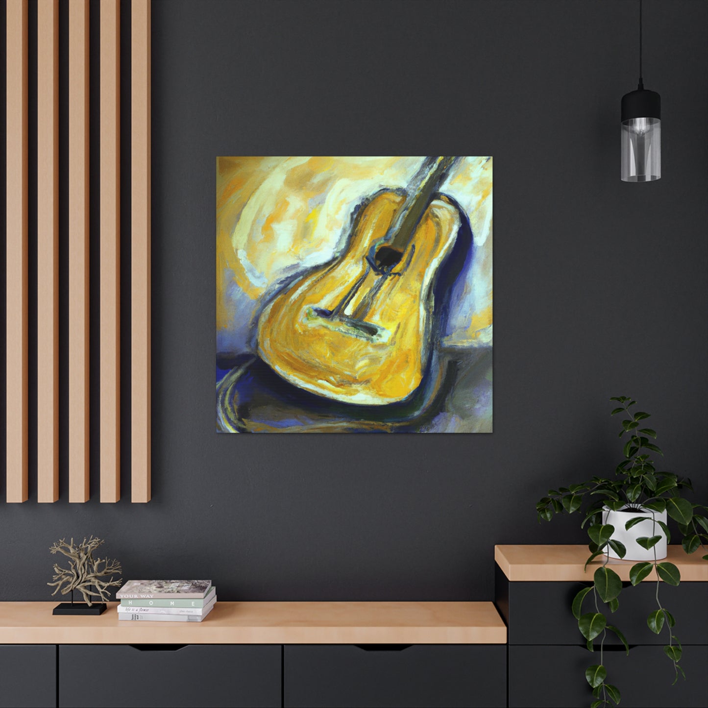 'Guitar Strings In Melody' - Canvas