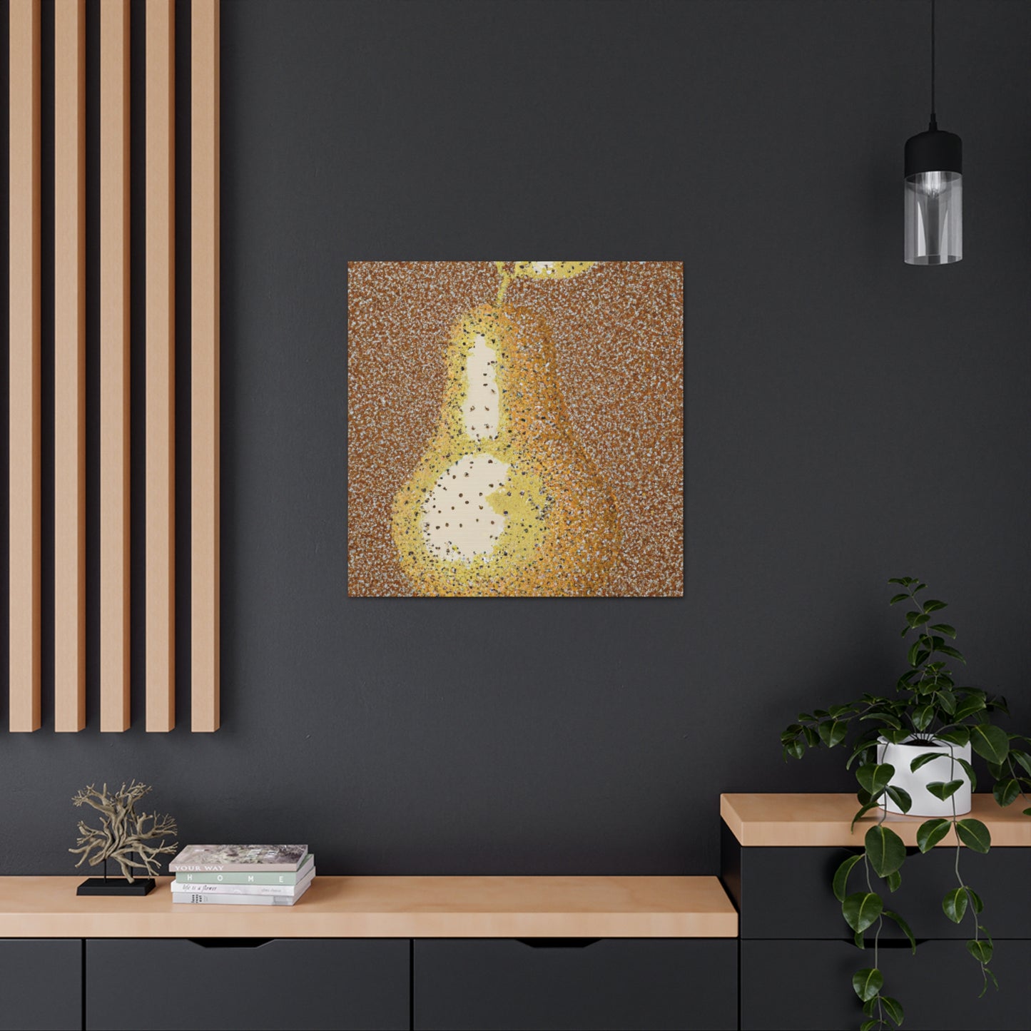 Pear in Pointsillism - Canvas