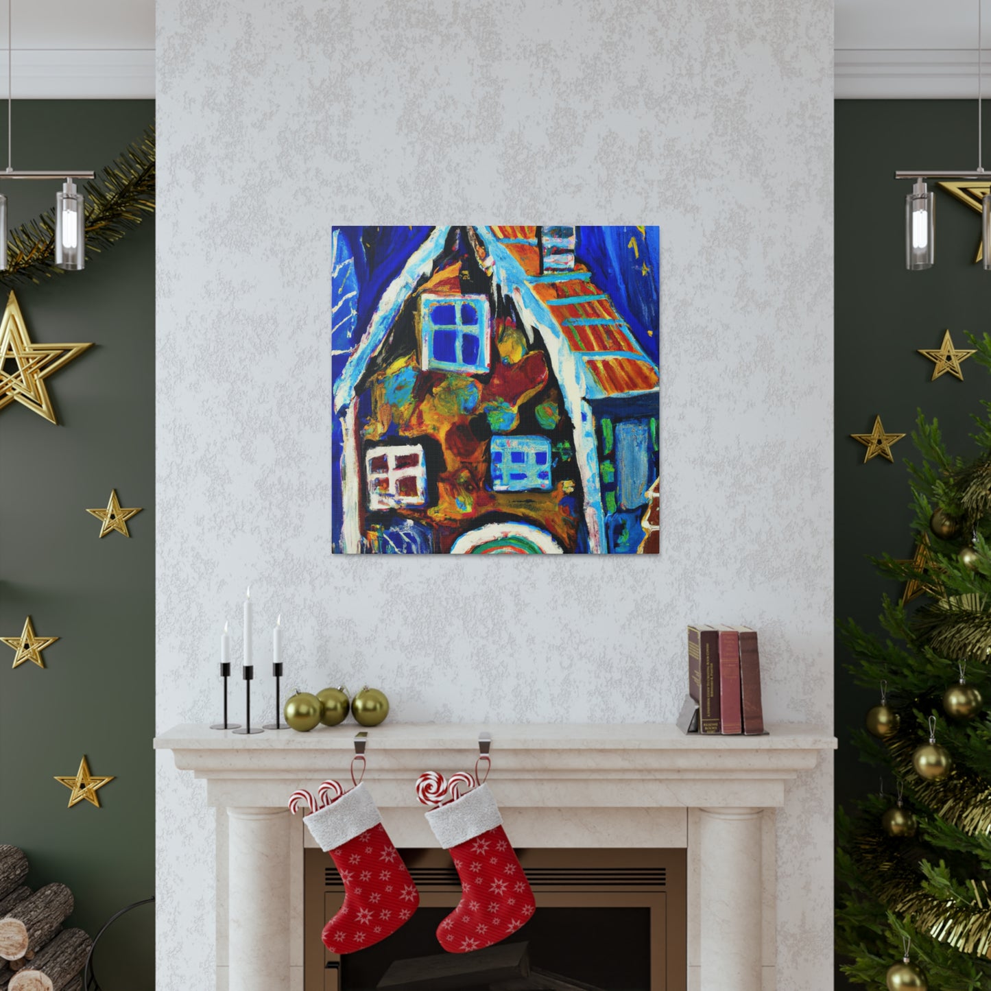 Gingerbread Dreamscape - Canvas