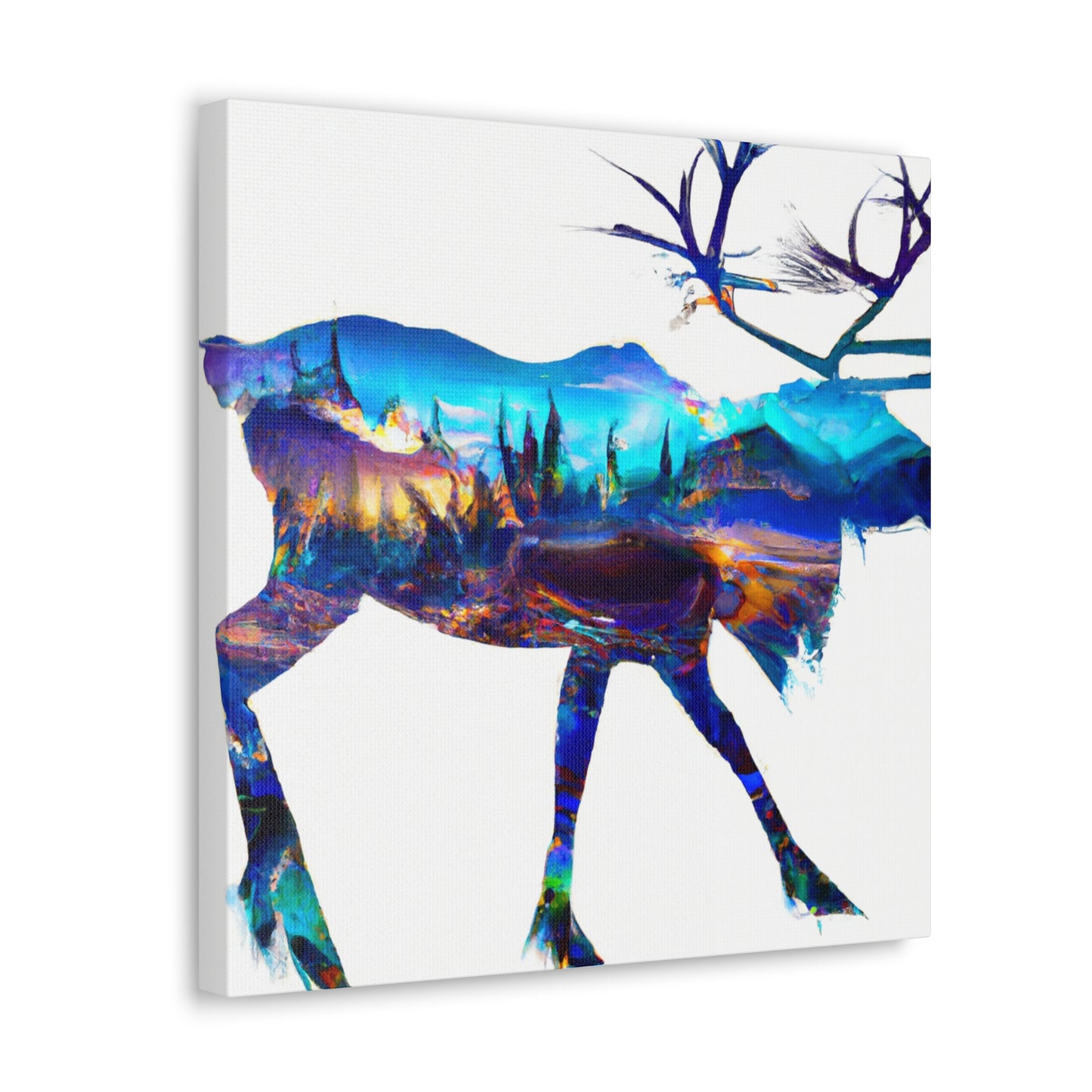 Elk in Art Deco - Canvas