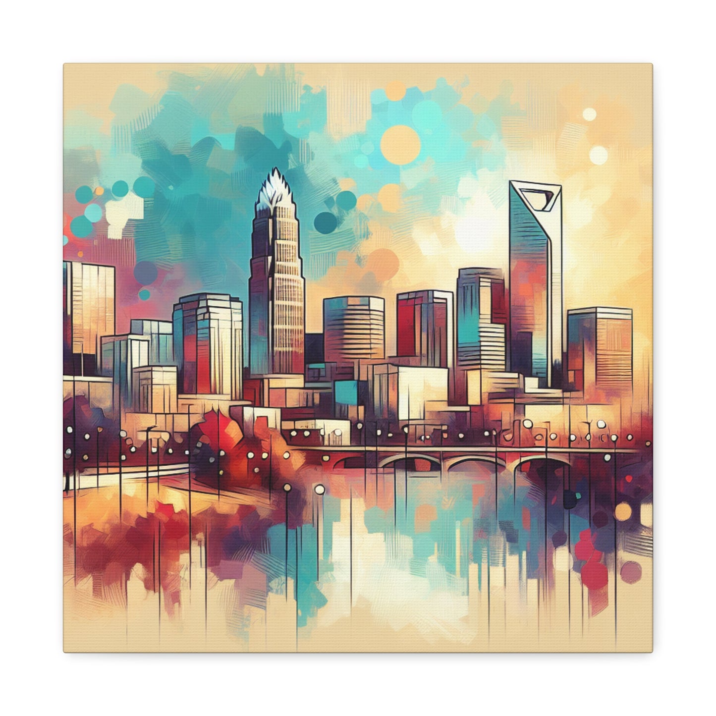 "The Vibrant Urban Spectrum" - Canvas