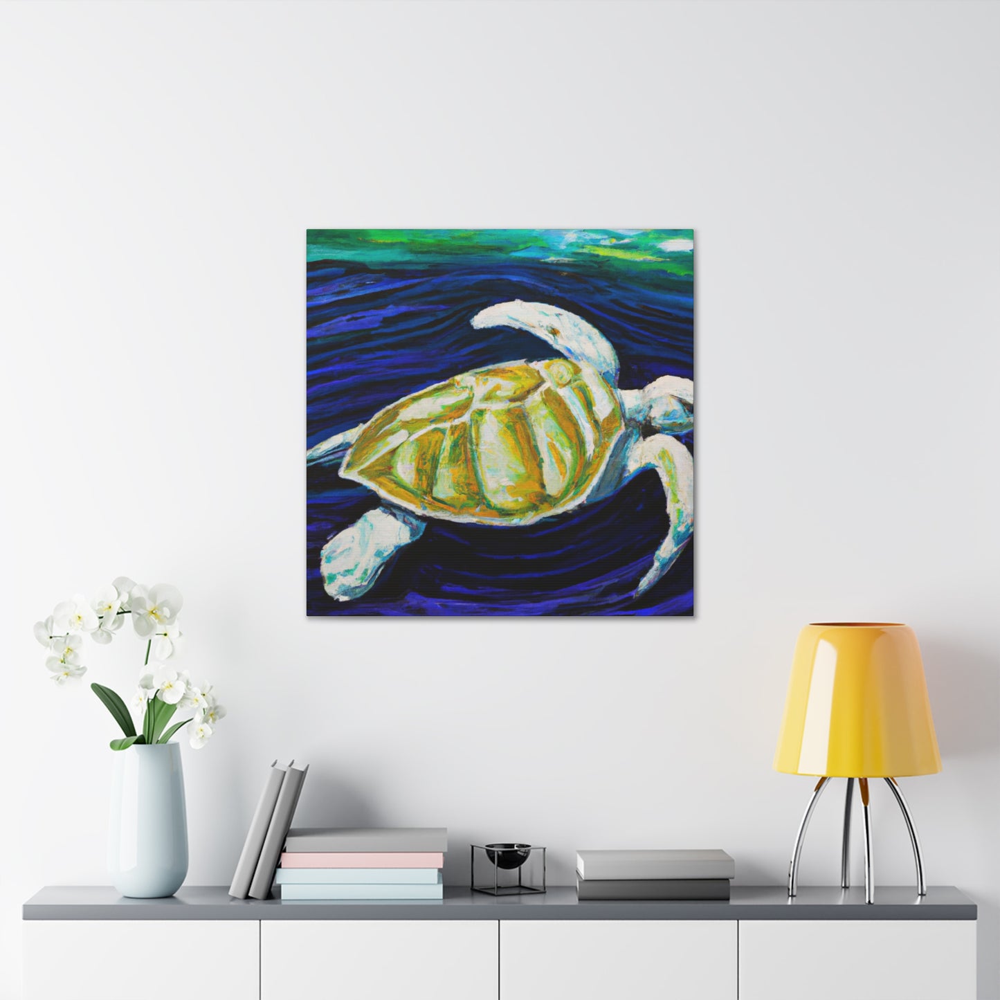 "Sea Turtle Dreamscape" - Canvas