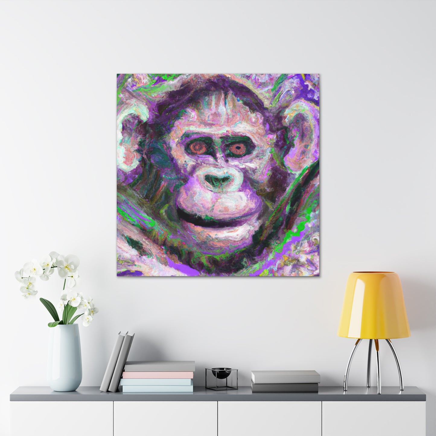 "Chimp in Expressionism" - Canvas