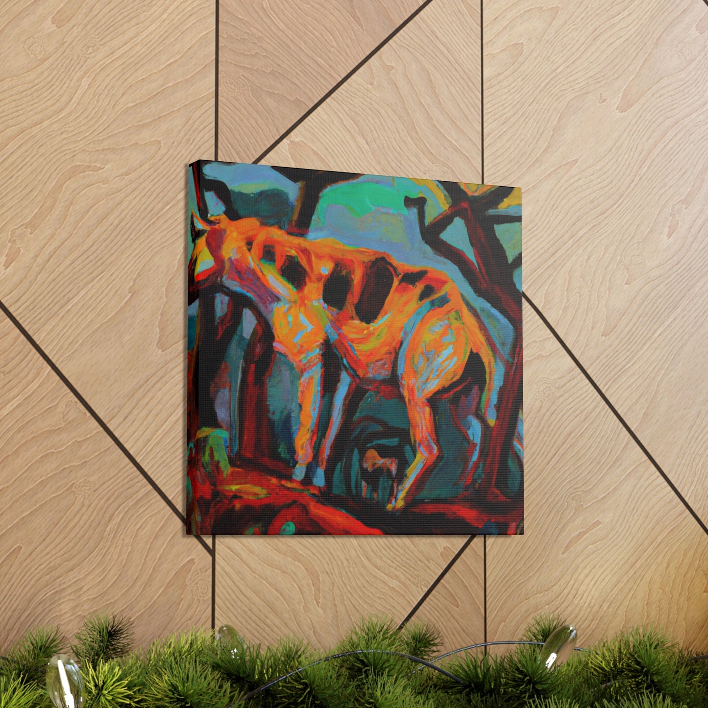 Hyena's Surreal Howl - Canvas