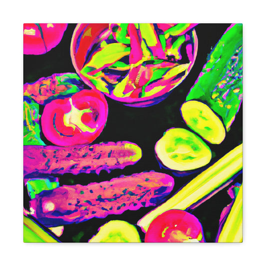 Veggie Pop Collage - Canvas