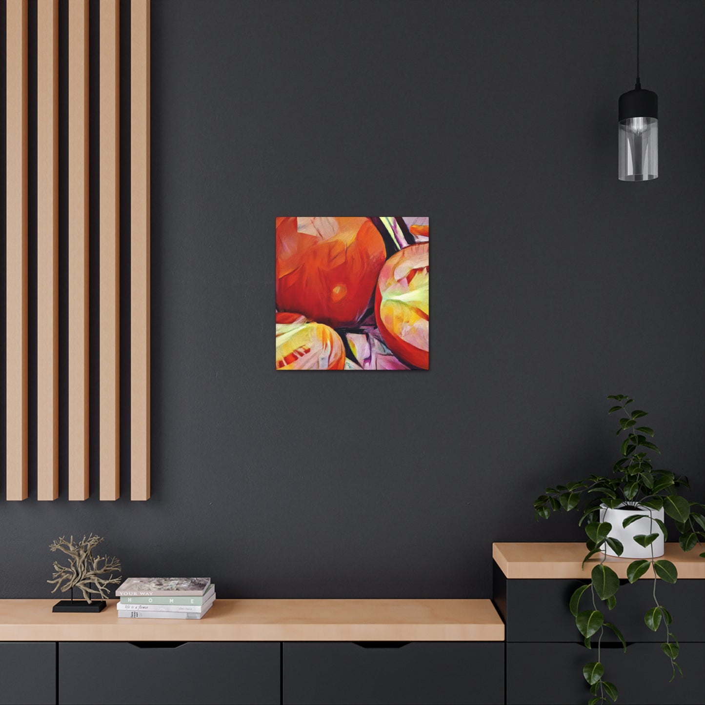 Tomato Red Reflection - Canvas