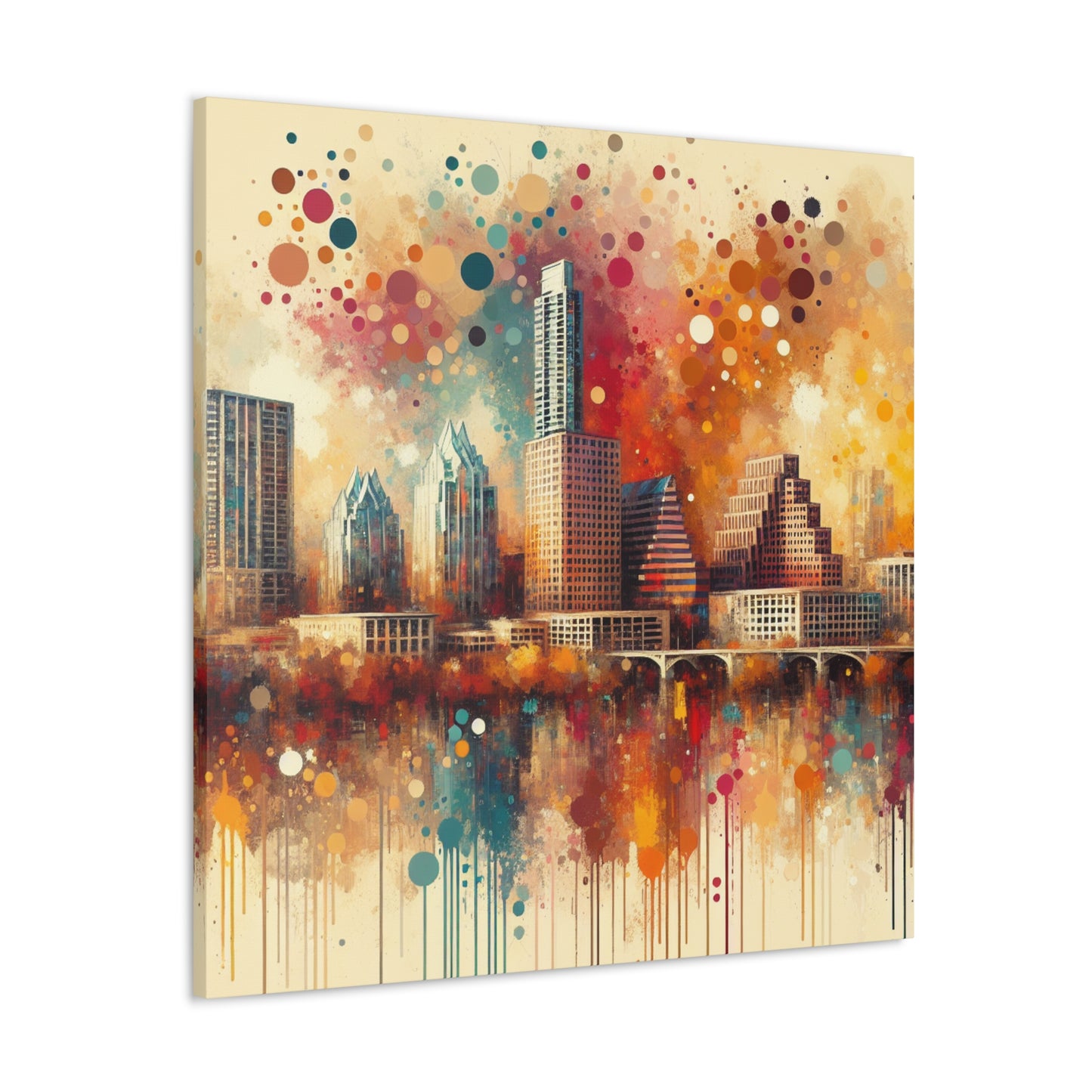 "Vibrant Urban Symphony" - Canvas