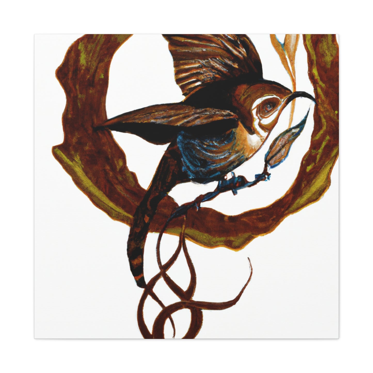 "Carolina Wren Dreaming" - Canvas