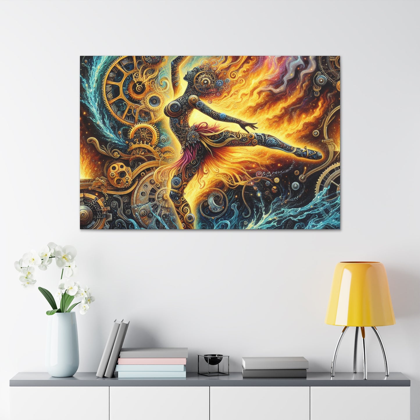 Mechanical Waltzing Whirlwind - Canvas