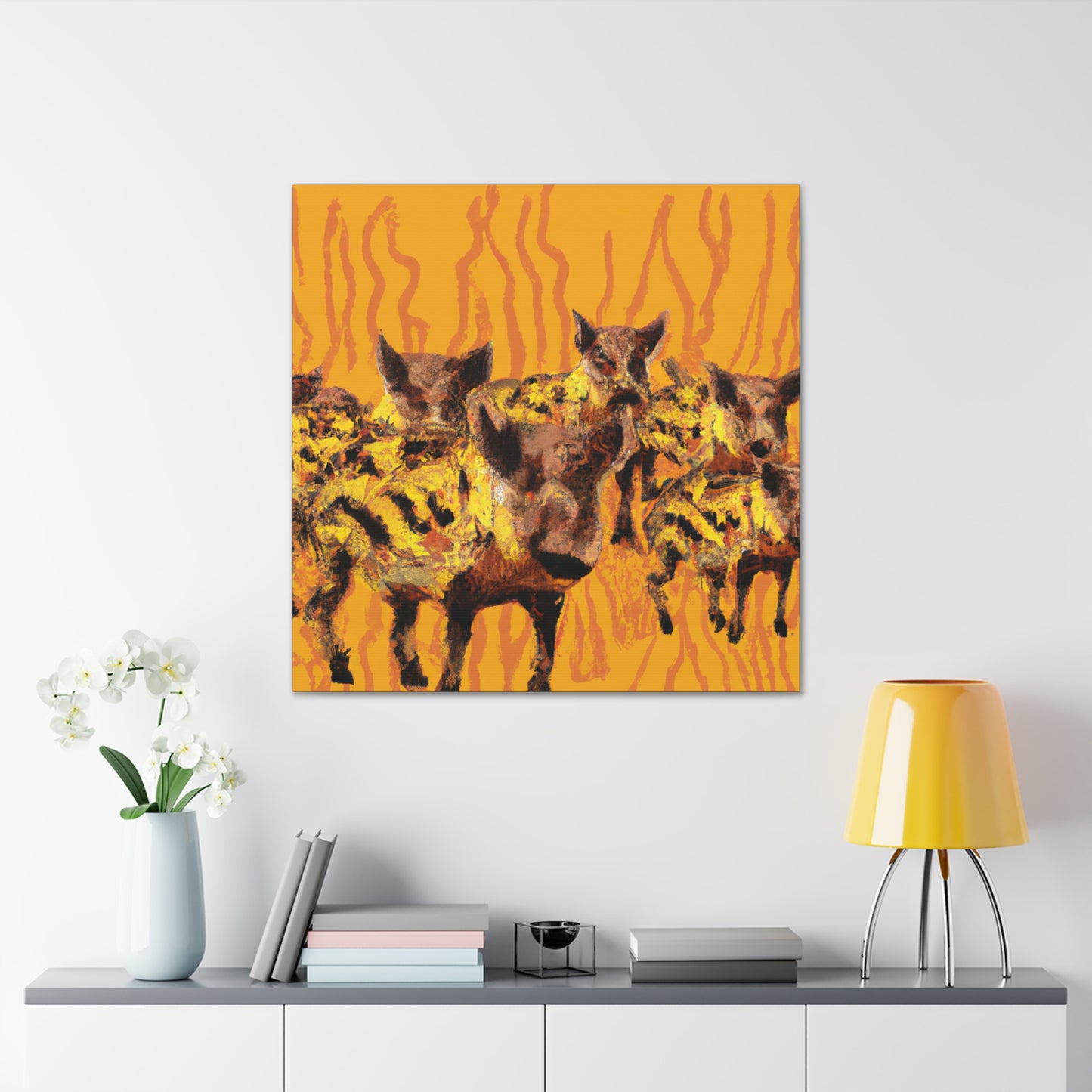 "Warthog War April Dream" - Canvas