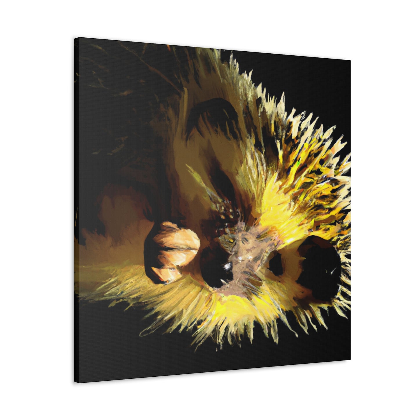 Hedgehog In Autumn Colors - Canvas