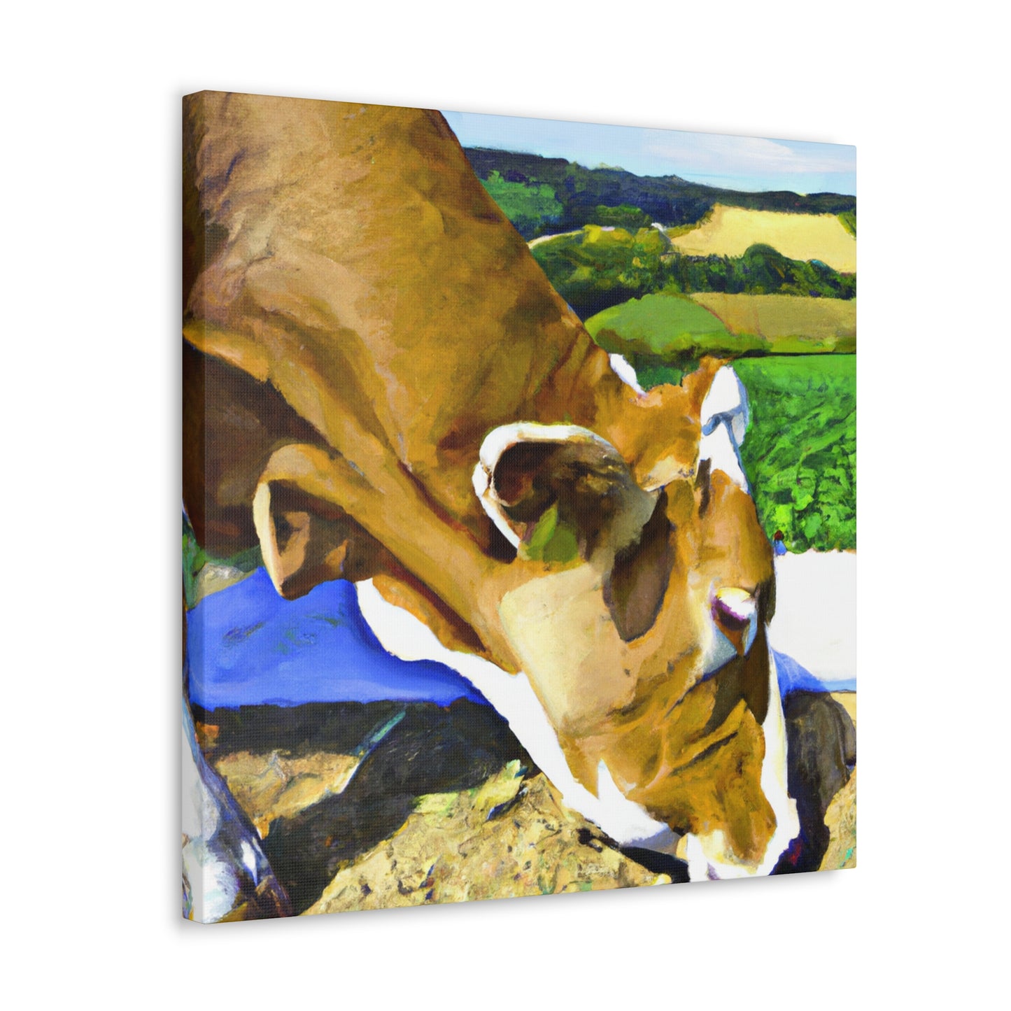 "Jersey Cow in Perspective" - Canvas