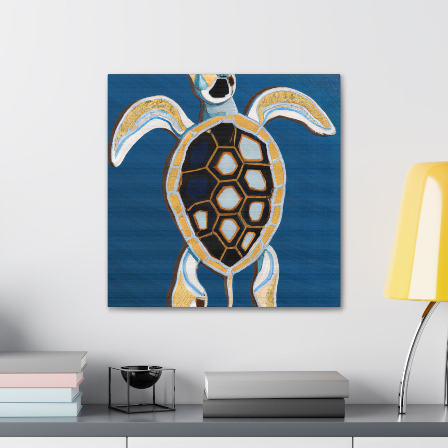 "A Sea Turtle Swims". - Canvas