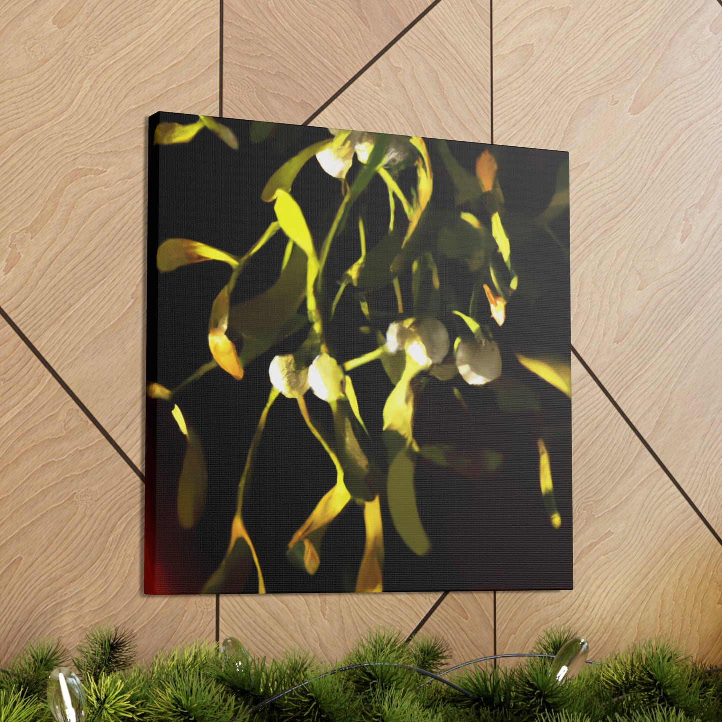 Mistletoe in abstracted. - Canvas