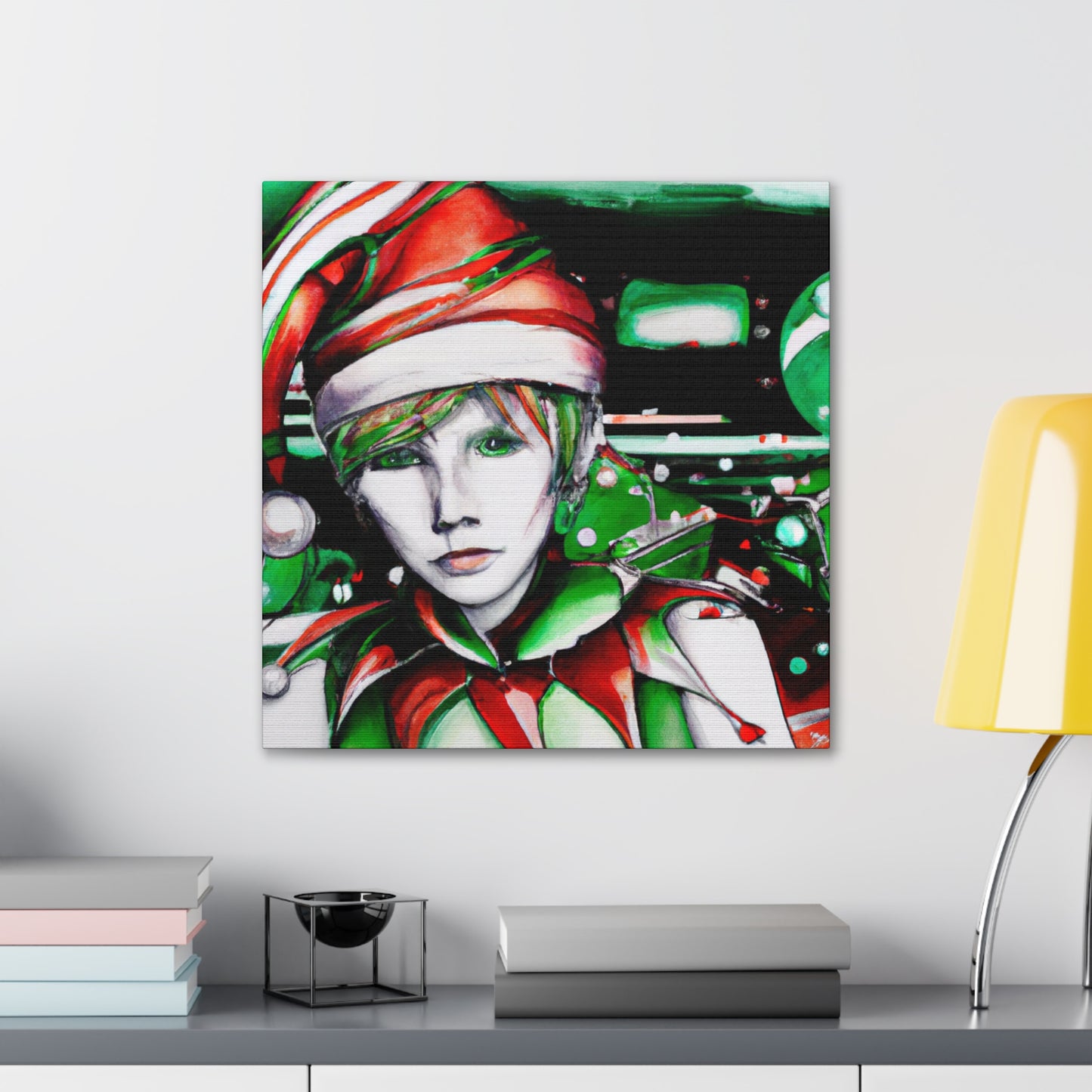 Elf in Moonlight Scene - Canvas