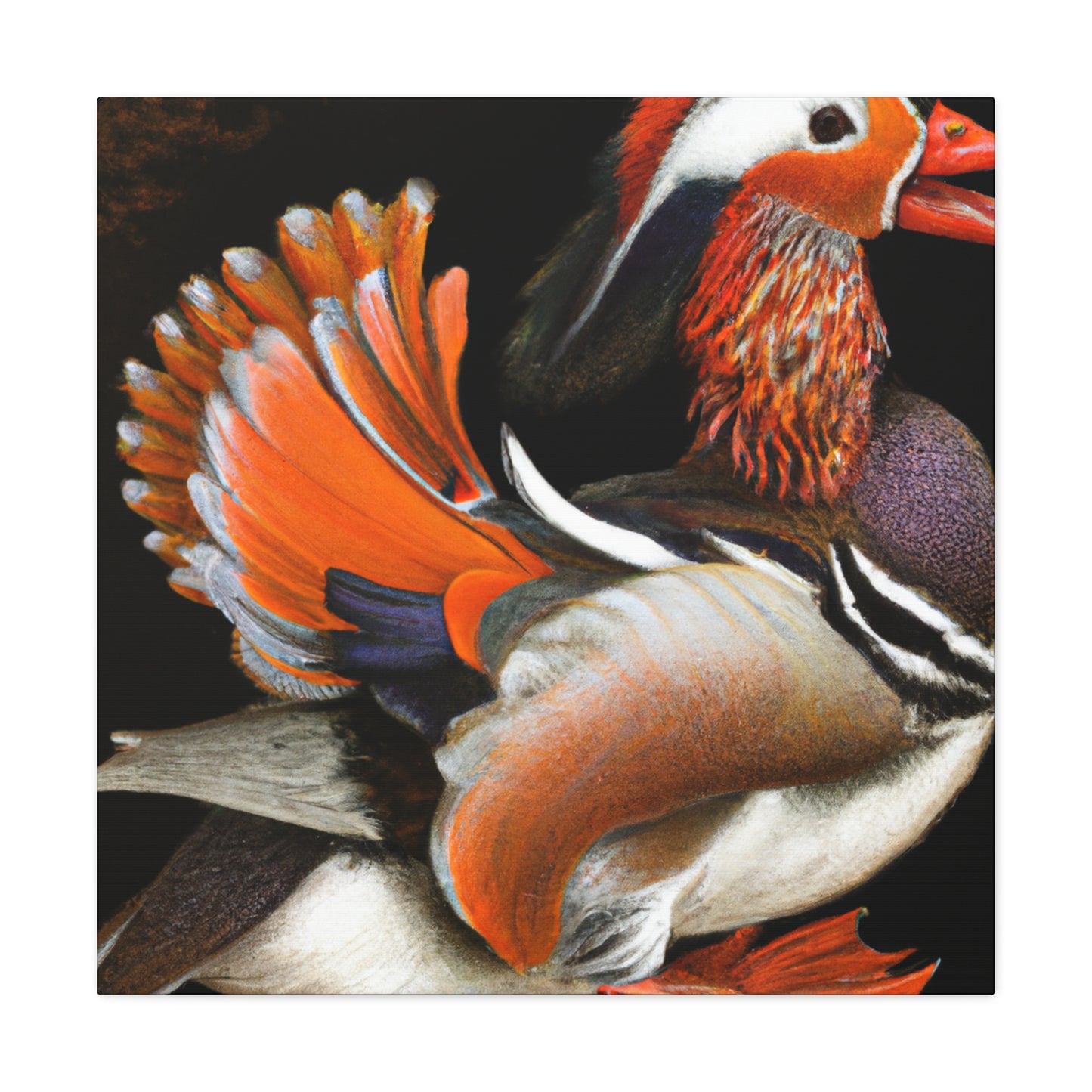 "Mandarin Duck at Dawn" - Canvas