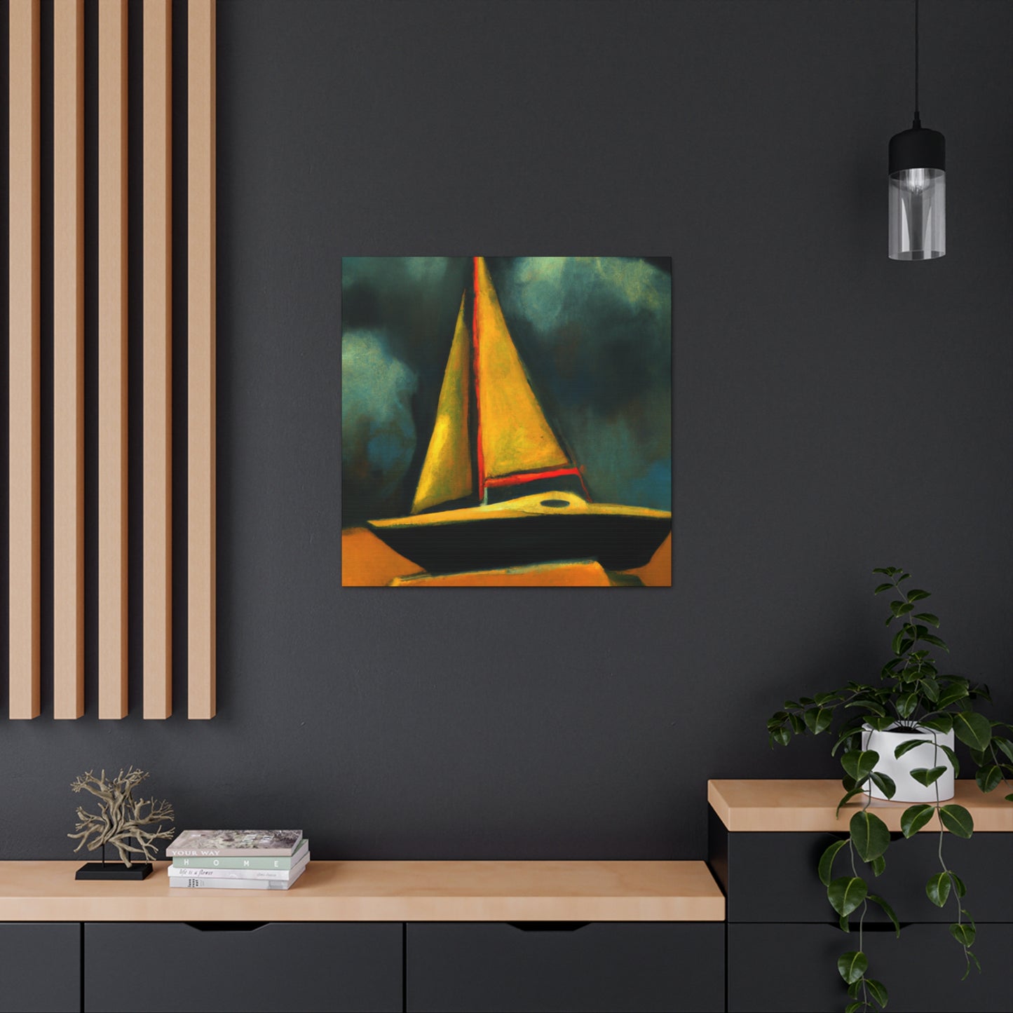 "Boats in the Fog" - Canvas