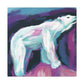 Polar Bear in Motion - Canvas