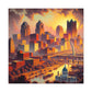 "City of Golden Horizons" - Canvas