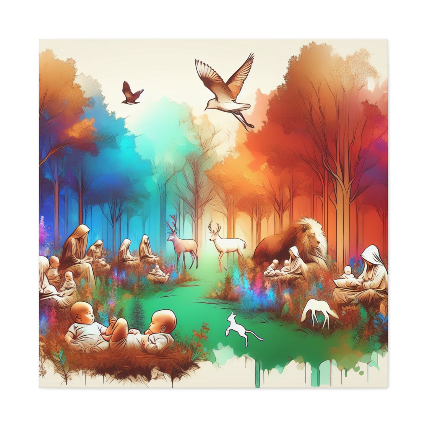 Whispering Woodland Wonders - Canvas