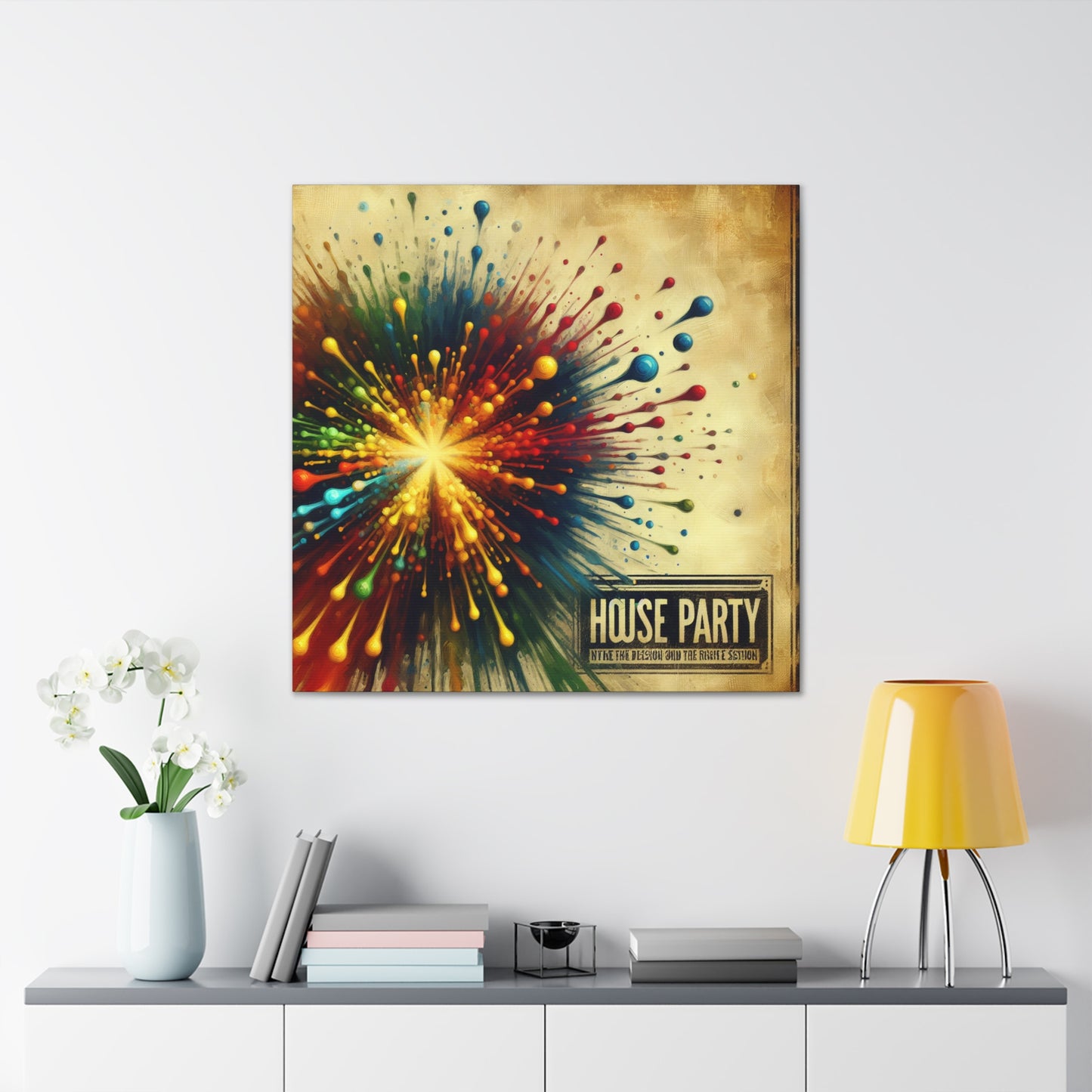 Vintage Revellers on Walls - Canvas