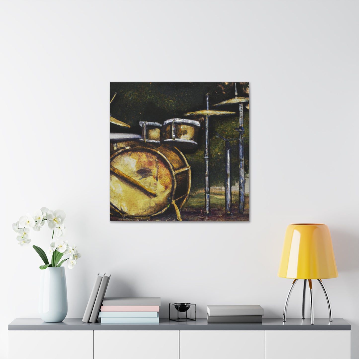 Drumming in the City - Canvas