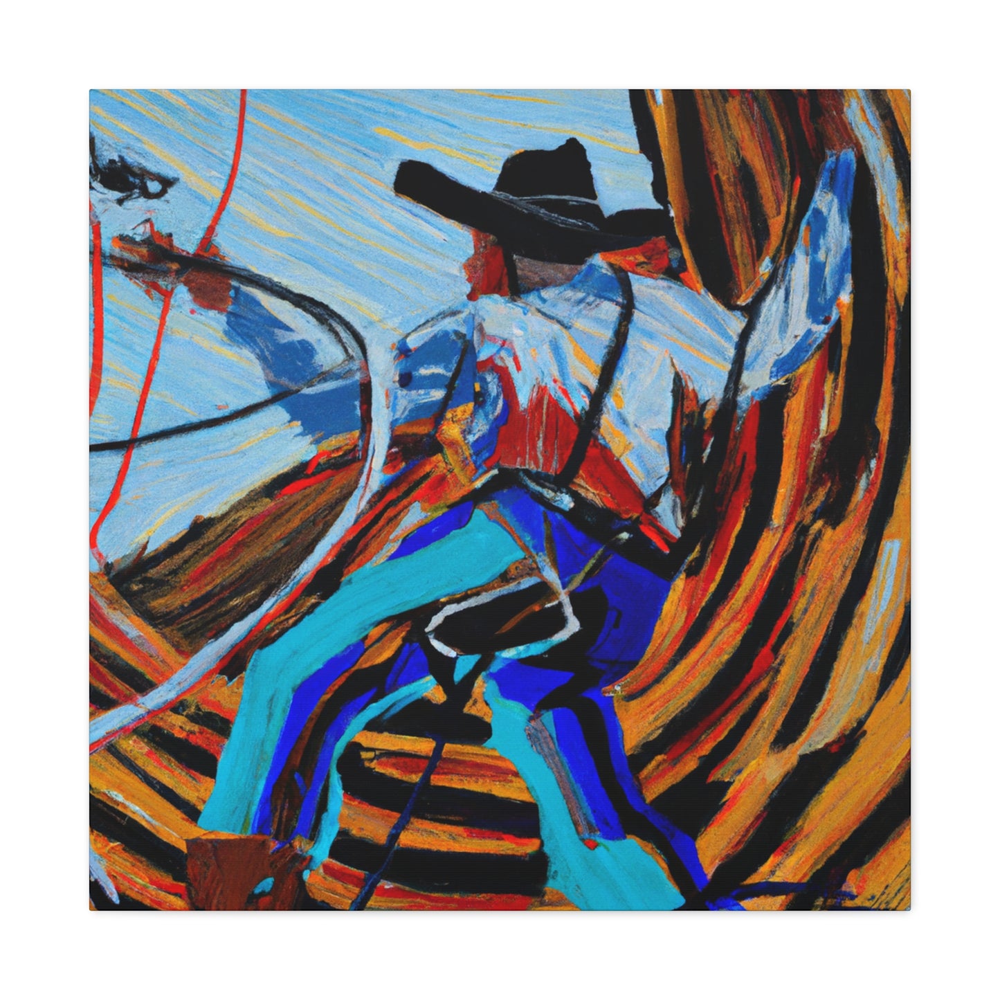 Lassoing Wild West Dreams - Canvas