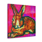 "Rabbit's Fauve Form" - Canvas