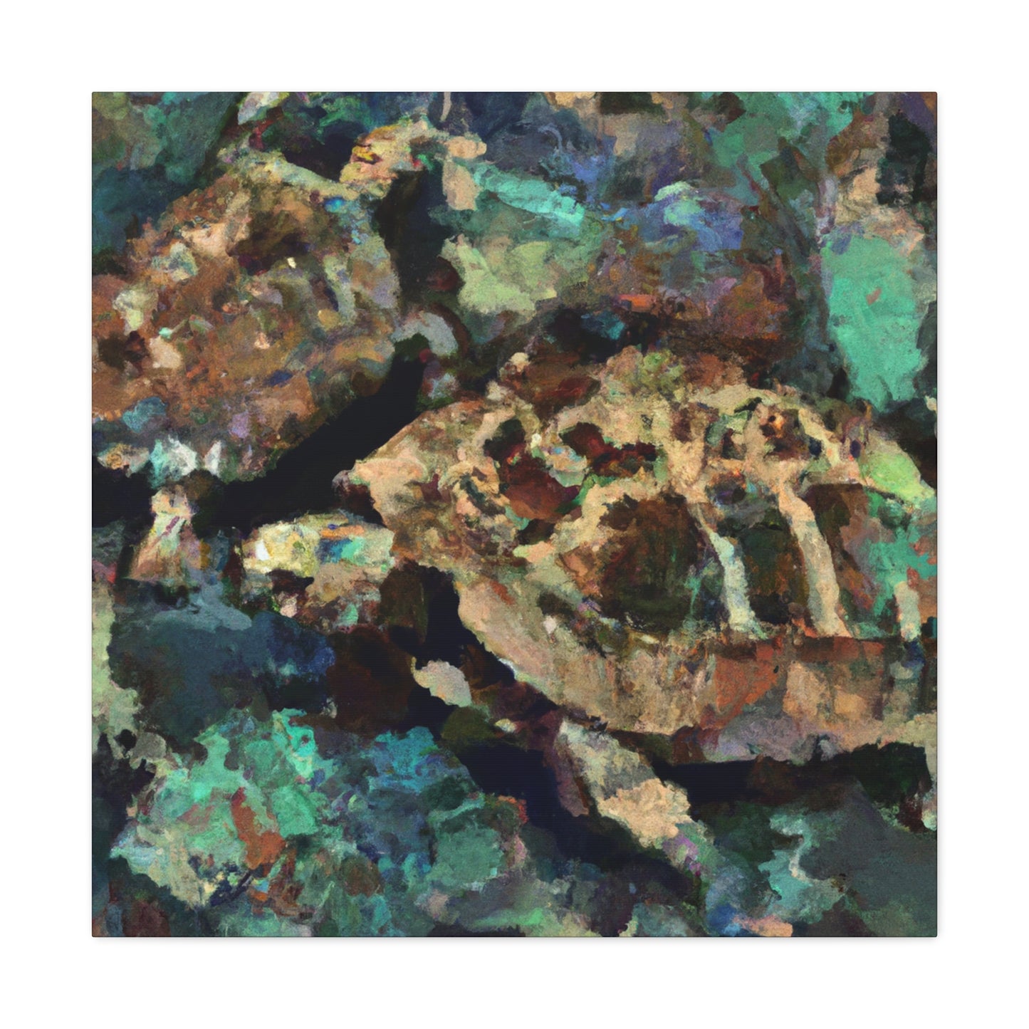 "Tortoise in Repose" - Canvas