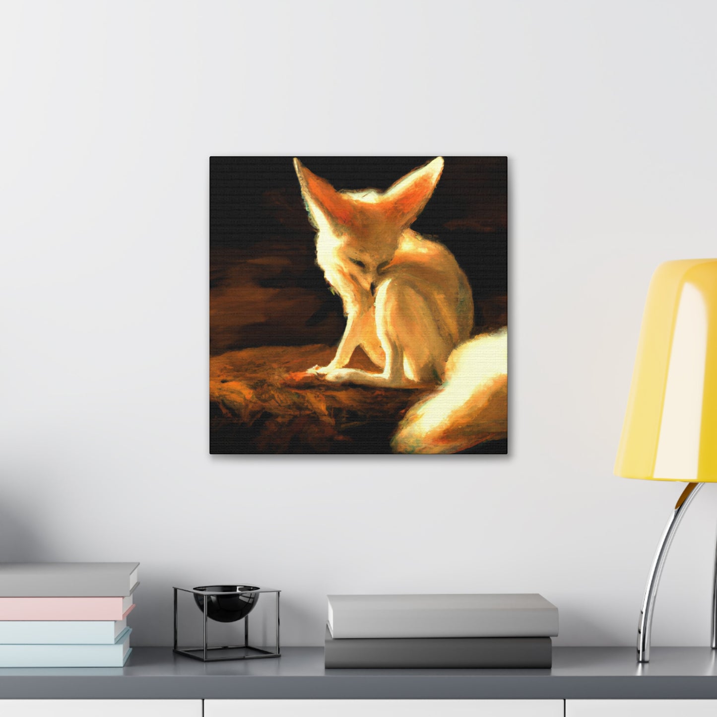 Fennec Fox Impressionism - Canvas