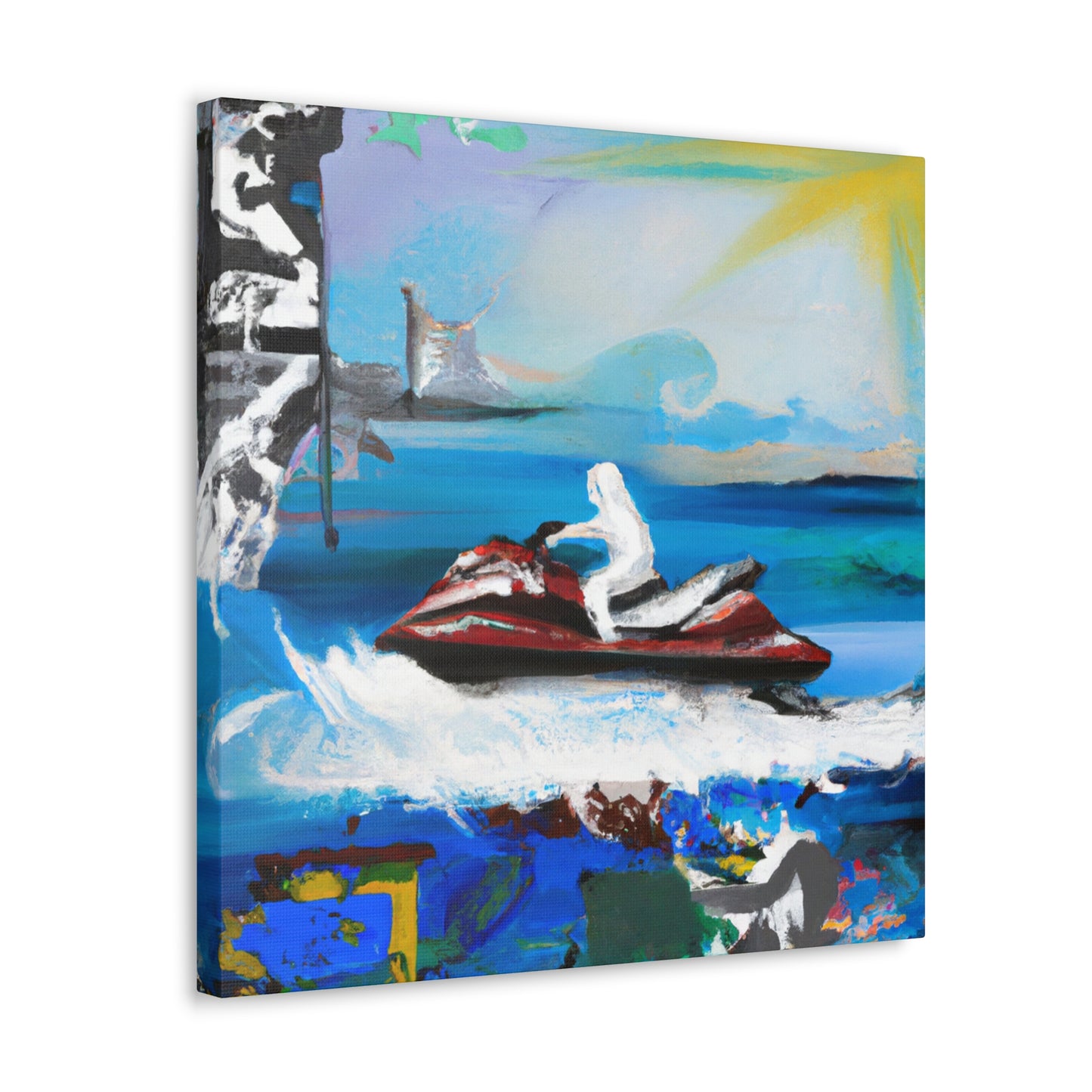 Jet Ski Urban Art - Canvas