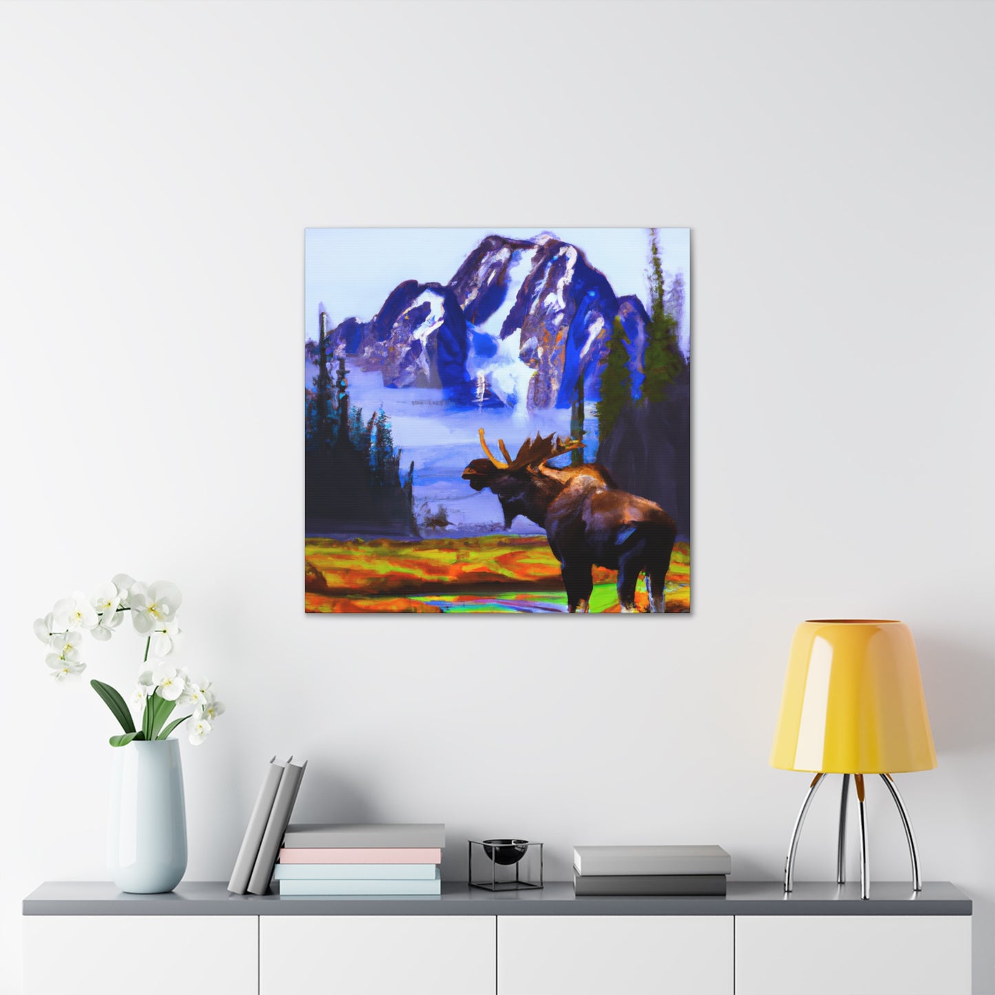 Moose at Sunrise - Canvas