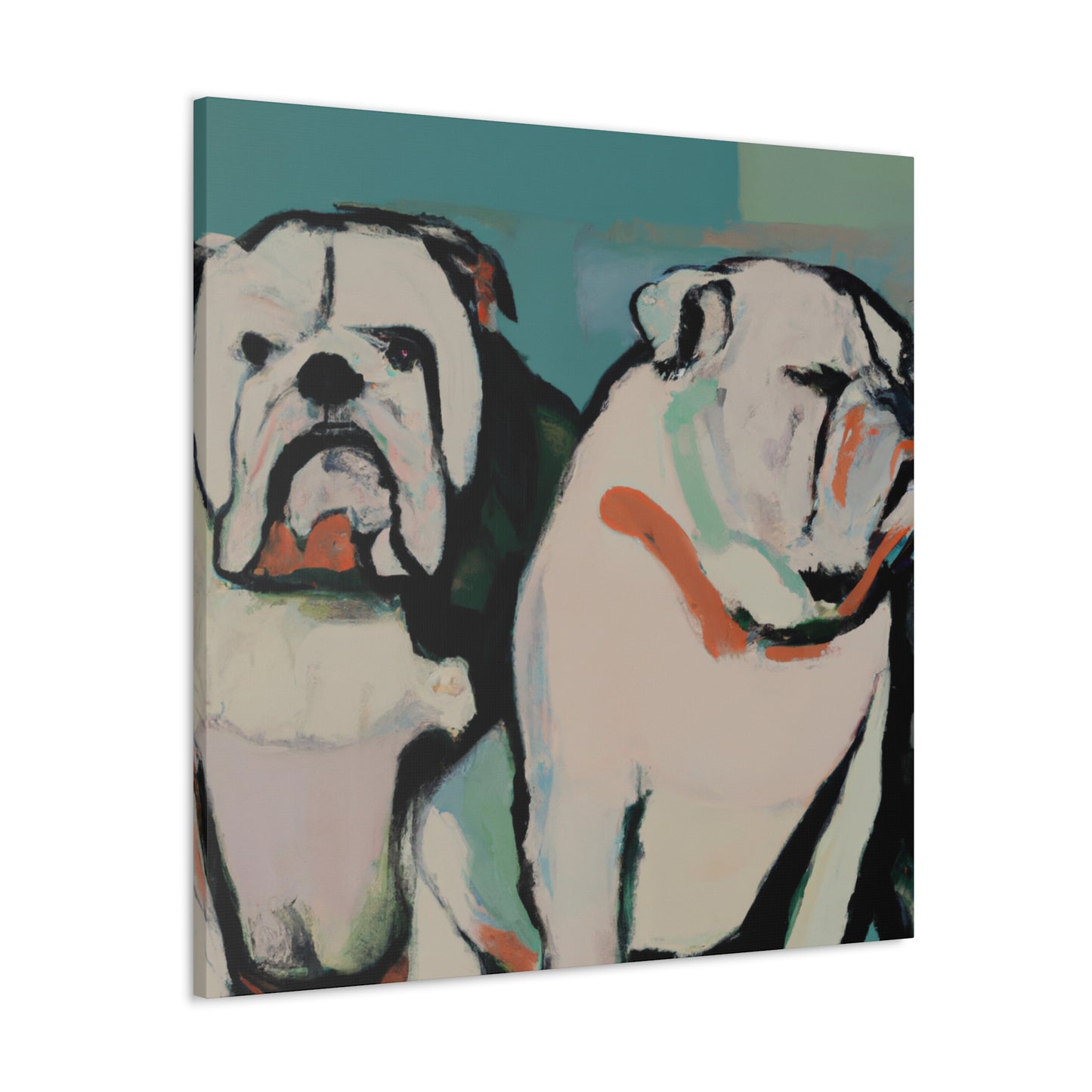 "Loyal English Bulldog' - Canvas