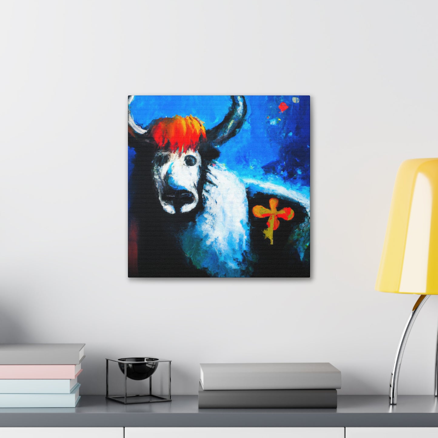 Yak in Abstract Form - Canvas