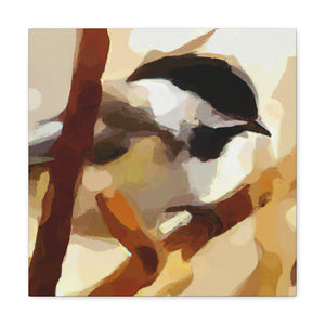 "Chickadee Avidly Dreaming" - Canvas