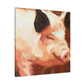 Pig with Characteristic - Canvas