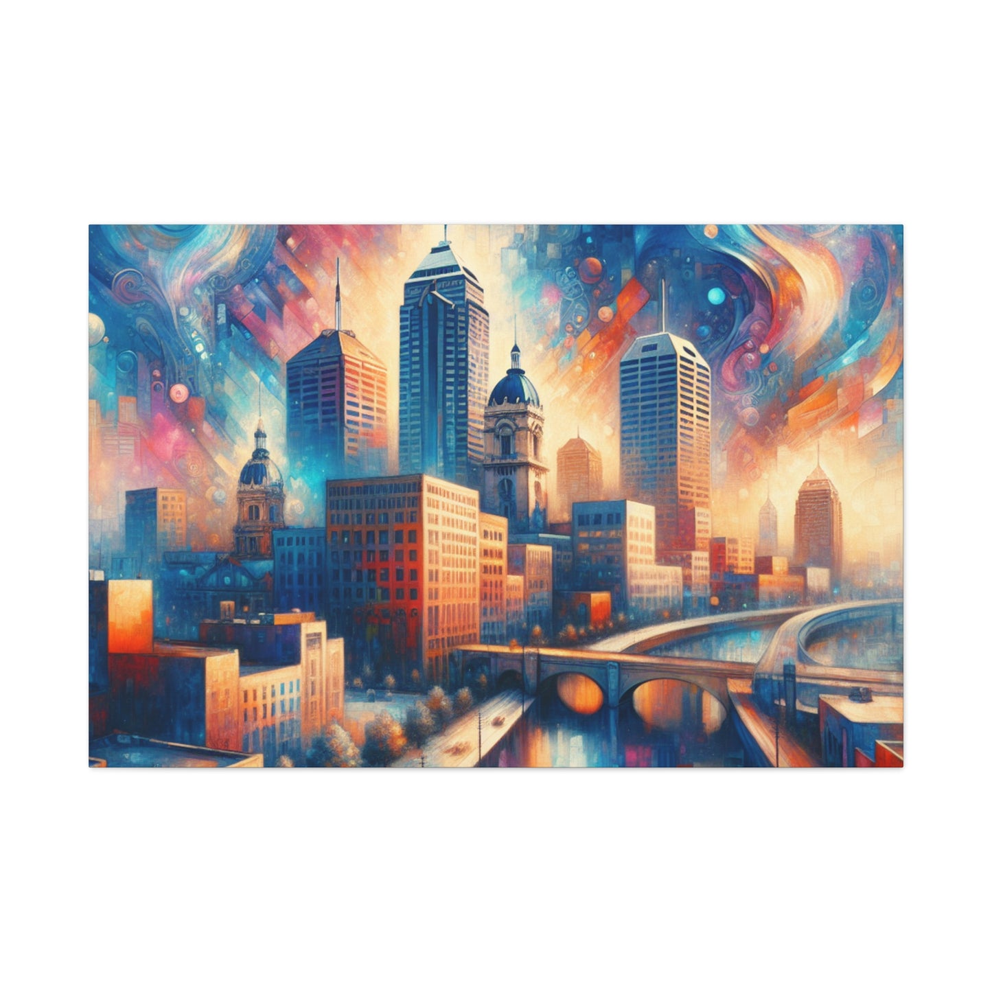 "Urban Impression: Monumental Serenity" - Canvas