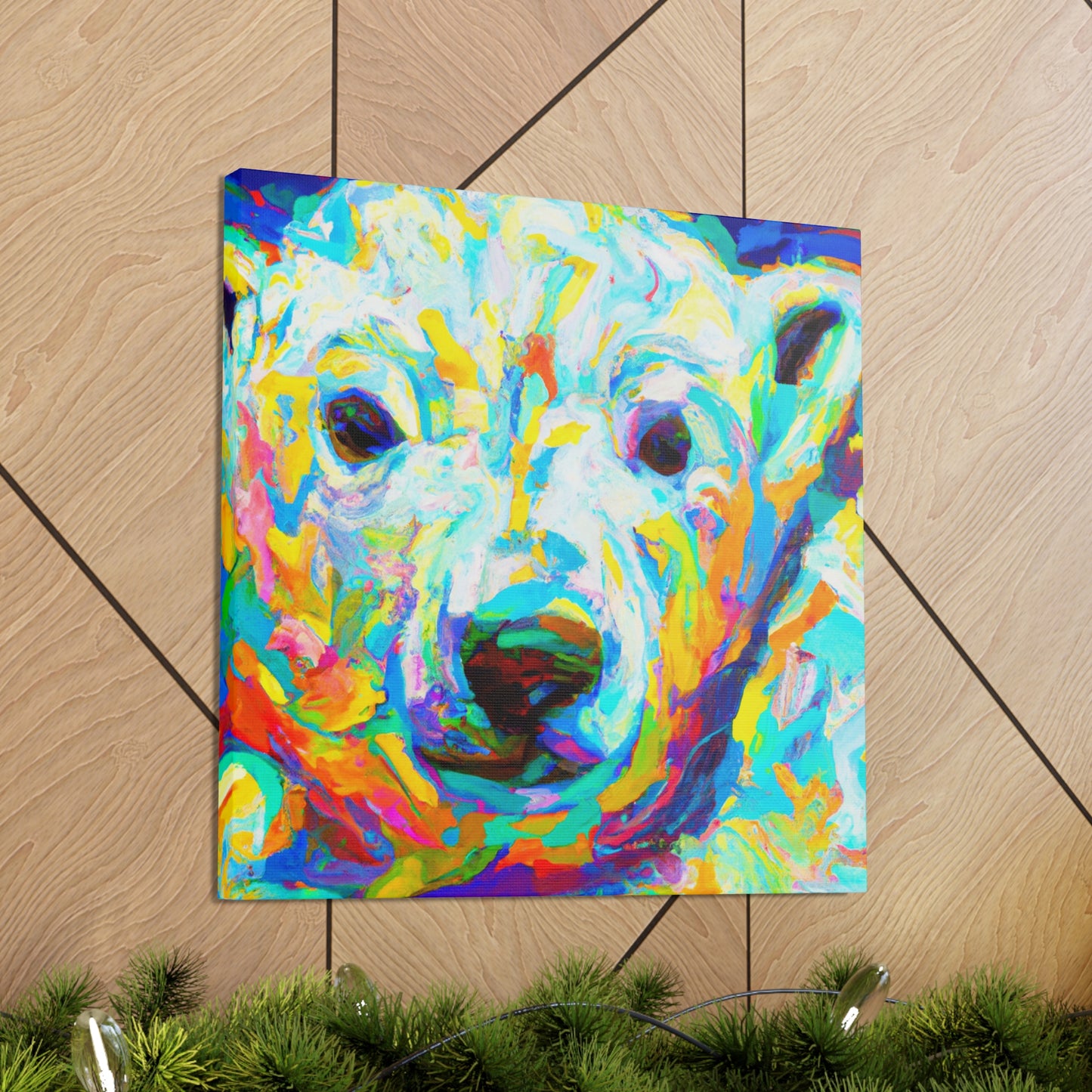 Polar Bear in Fauve - Canvas