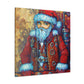 "Santa in Steampunk Magic" - Canvas