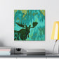 Moose in Expressionism - Canvas